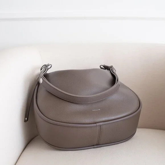 Marley Hobo in Wood Berry - Genuine Pebbled Leather - Picture 4 of 5